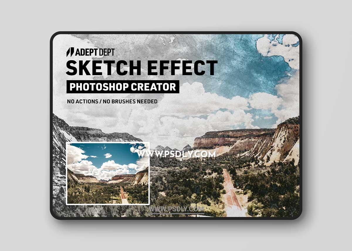 CreativeMarket - Photoshop Sketch Effect Creator 6284312