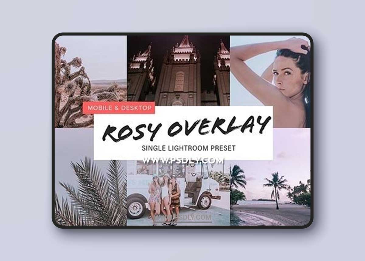 CreativeMarket - Rosy Overlay Lightroom Preset 3481820