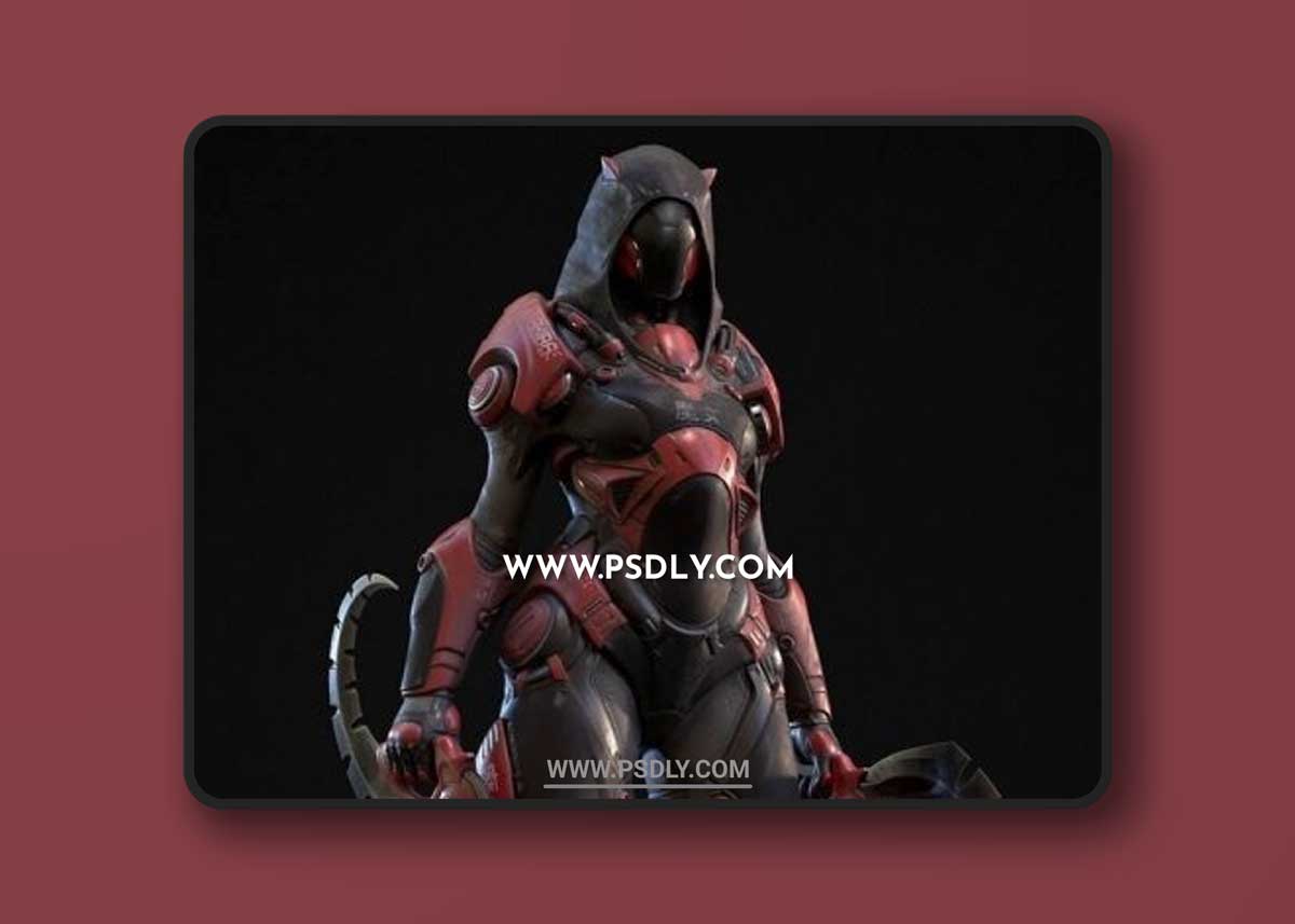 Cyber Witch 3D Models