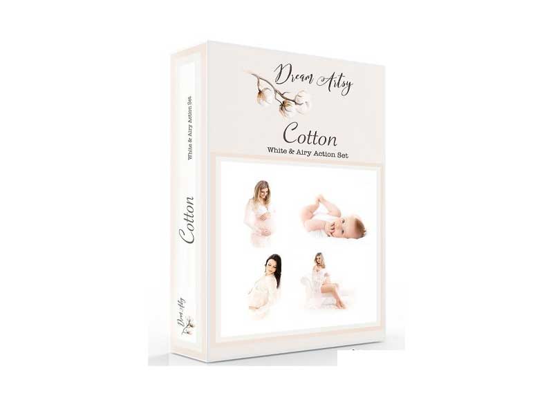 DREAM ARTSY - COTTON - WHITE & AIRY Photoshop Action Collection