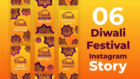Videohive Diwali Festival Instagram Stories 34117786