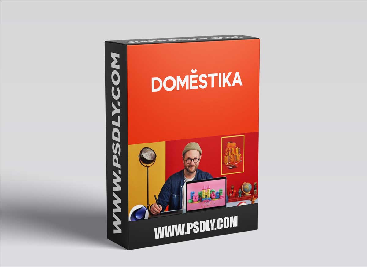 Domestika - 3D Typography Playing with Color and Volume