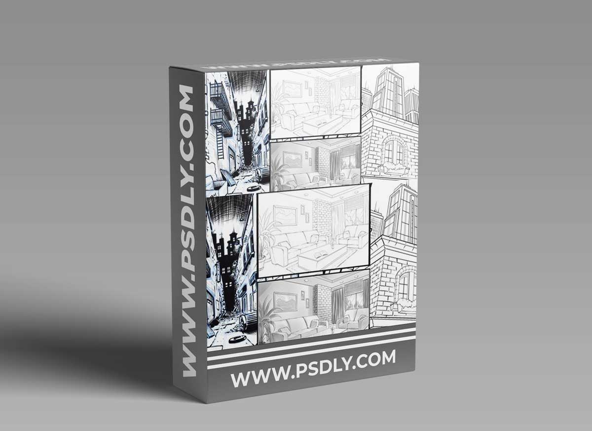 Drawing Amazing Backgrounds with Perspective - Step by Step