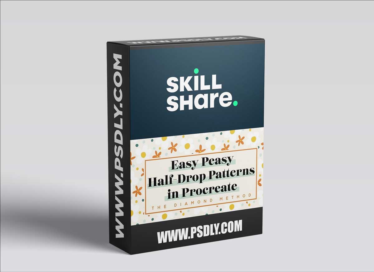 Easy Half Drop Patterns In Procreate : The Diamond Method