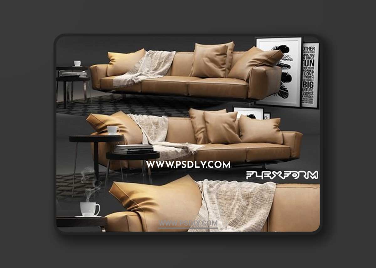 Flexform Soft Dream Sofa 3D Models