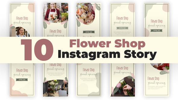 Videohive Flower Shop Instagram Stories 34435835