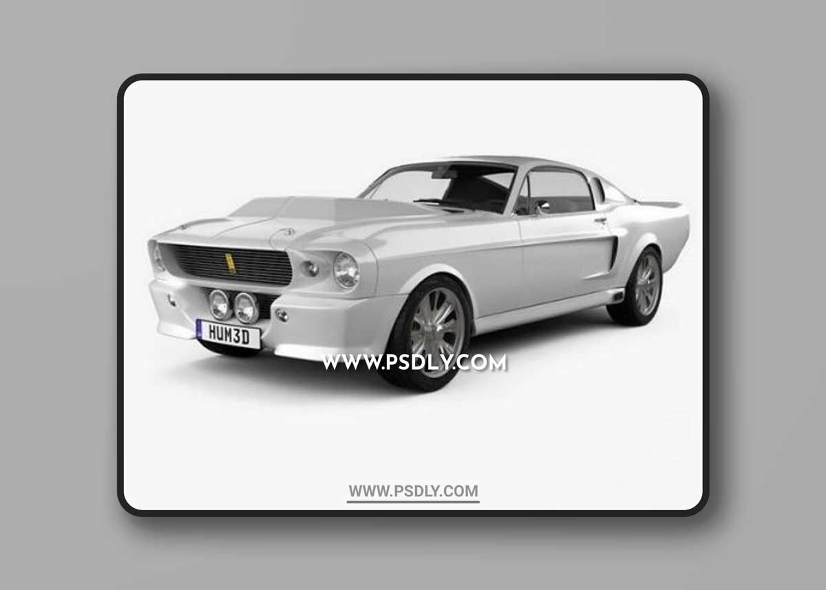Ford Mustang Shelby GT500 Eleanor 1967 3D Model