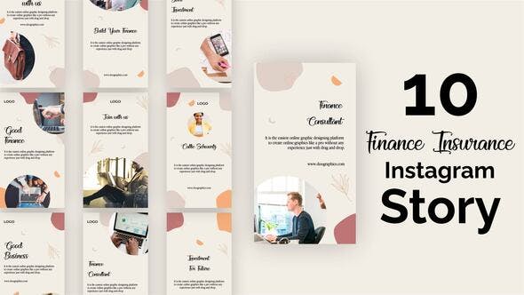 Videohive Graphical Instagram Story Pack 34056322