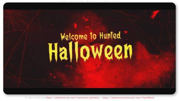Videohive Halloween Party Trailer 34104702