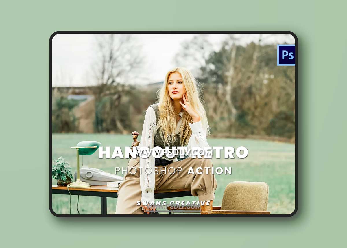 Hangout Retro Photoshop Action