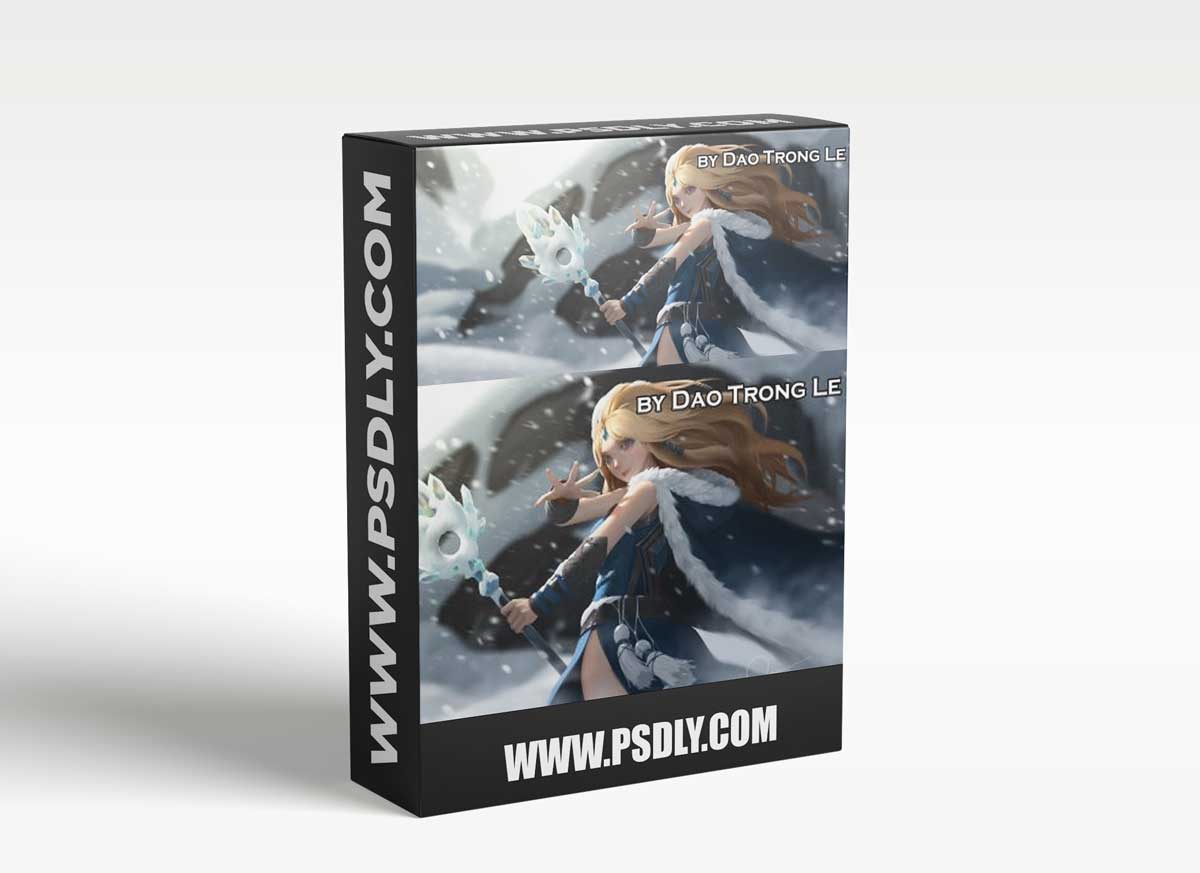 Ice Princess Full video process + Brushes by Dao Trong Le