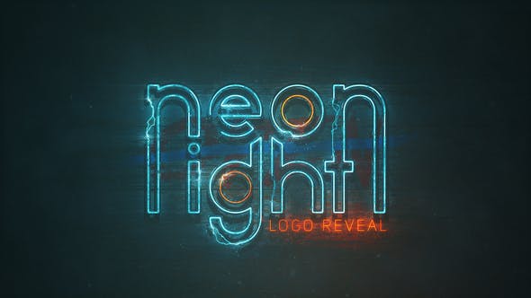 Videohive Grunge Neon Logo 25272519