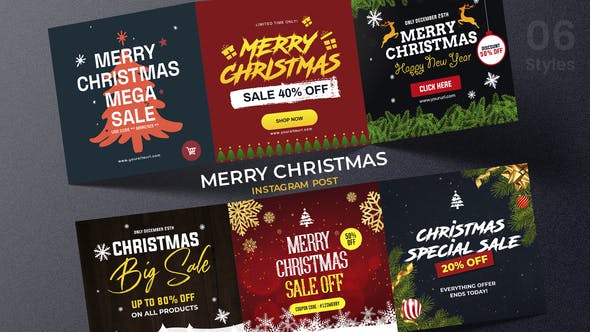 Videohive Merry Christmas Instagram Post 34255587