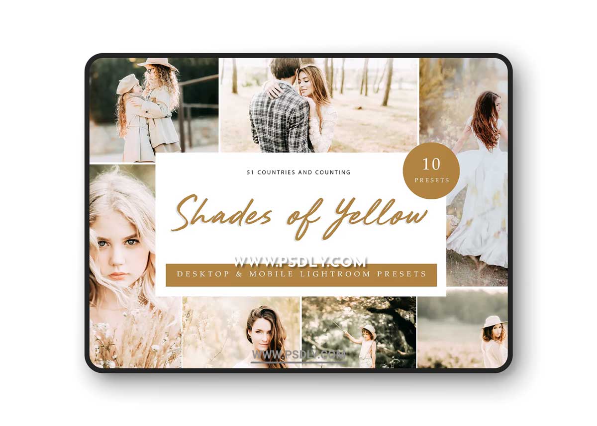 Lightroom Presets - Shades of Yellow