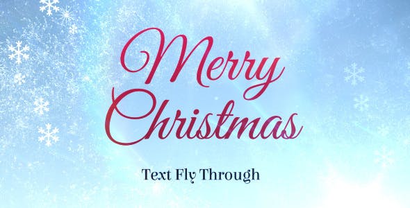 Videohive Merry Christmas Text Flythrough 13653560