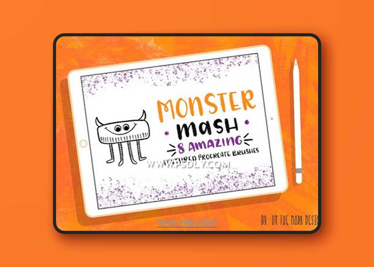 Monster Textured Procreate Brushes