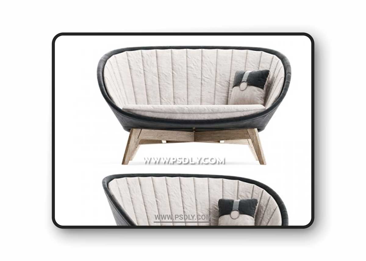 Peacock Sofa Cane-Line 3D Models