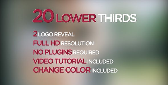 Videohive Simply Lower Thirds 13020525