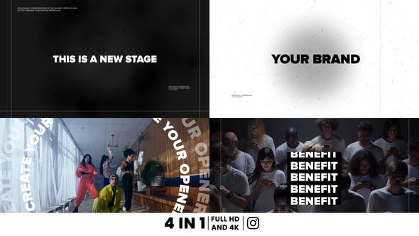 Videohive Minimal Typography Opener 34367845