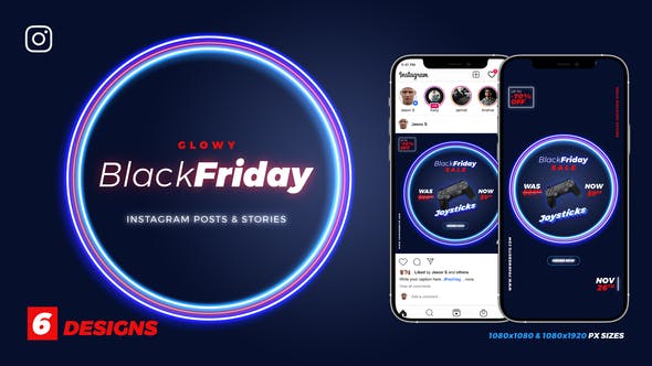 Videohive Black Friday Sale Glow Instagram Ad B159 33991710