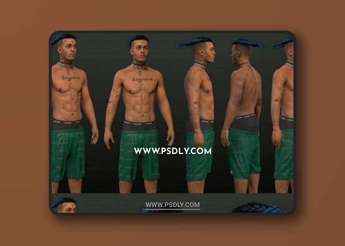 Rapper XXXTentacion 3D Models