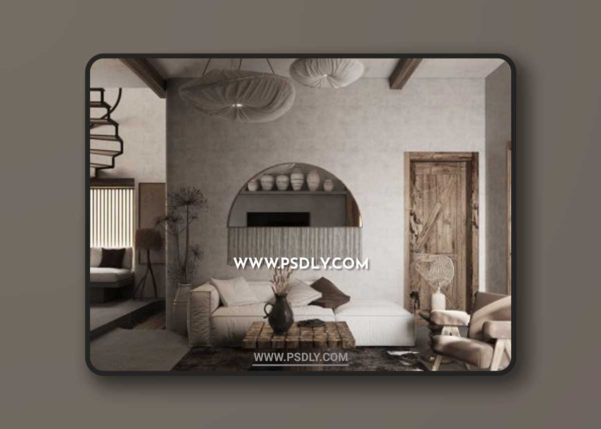 Residential House Interior Scene By Dat Nguyen 3D Models