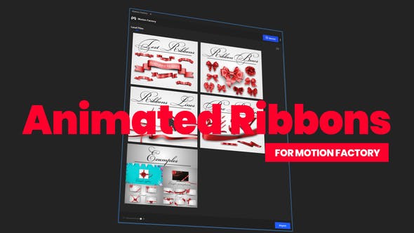 Videohive Animated Ribbons for Motion Factory 31144302