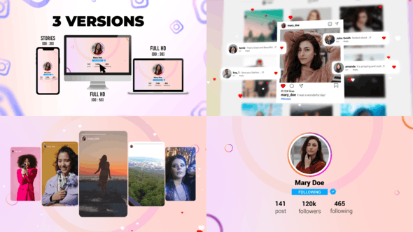 Videohive Minimalist Instagram Profile Promo 33086713