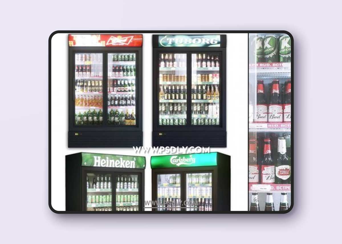 Showcase 003. Refrigerator 3d model