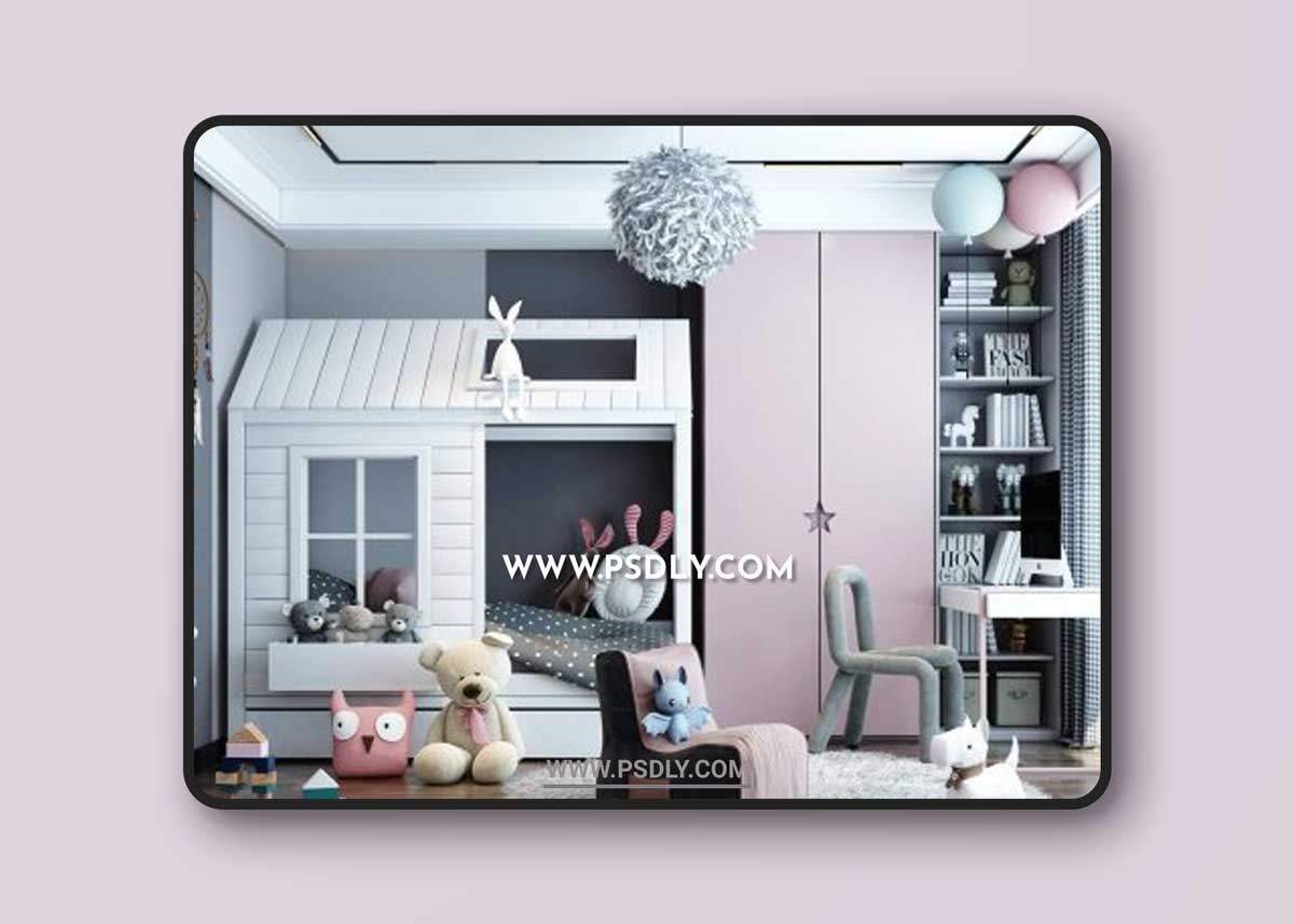 Sketchup Children Room Interior