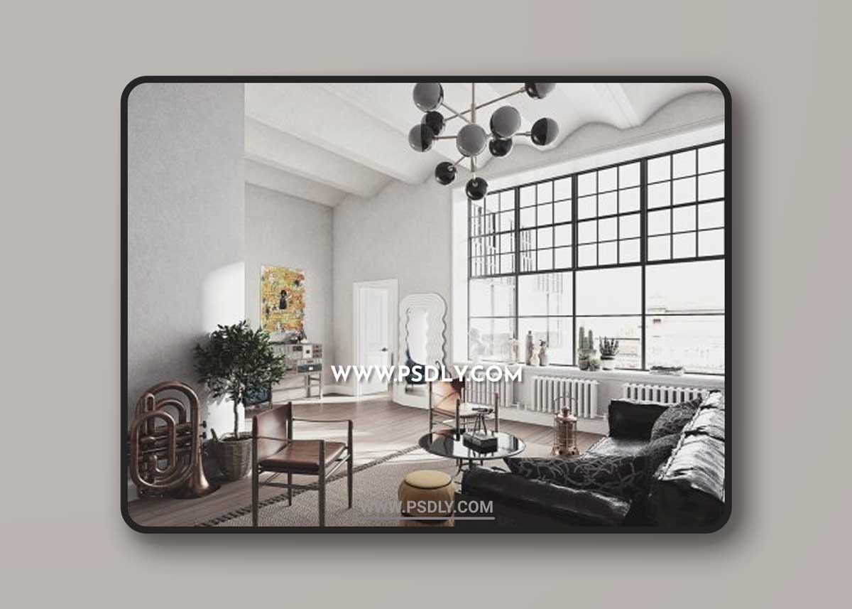 Sketchup Scandinavian Interior by Chau Hung