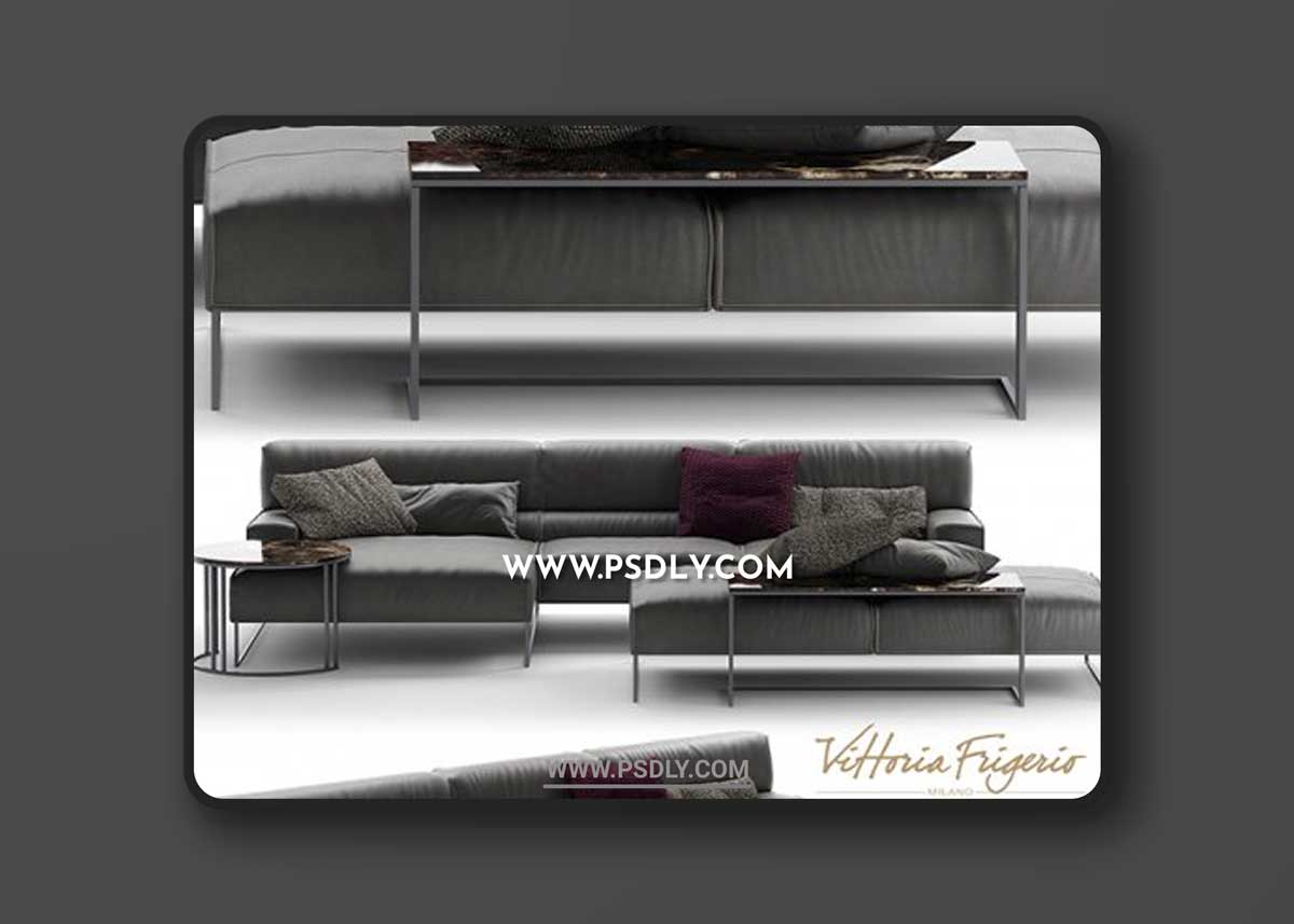 Sofa frigerio salotti CLOUD 3D Models
