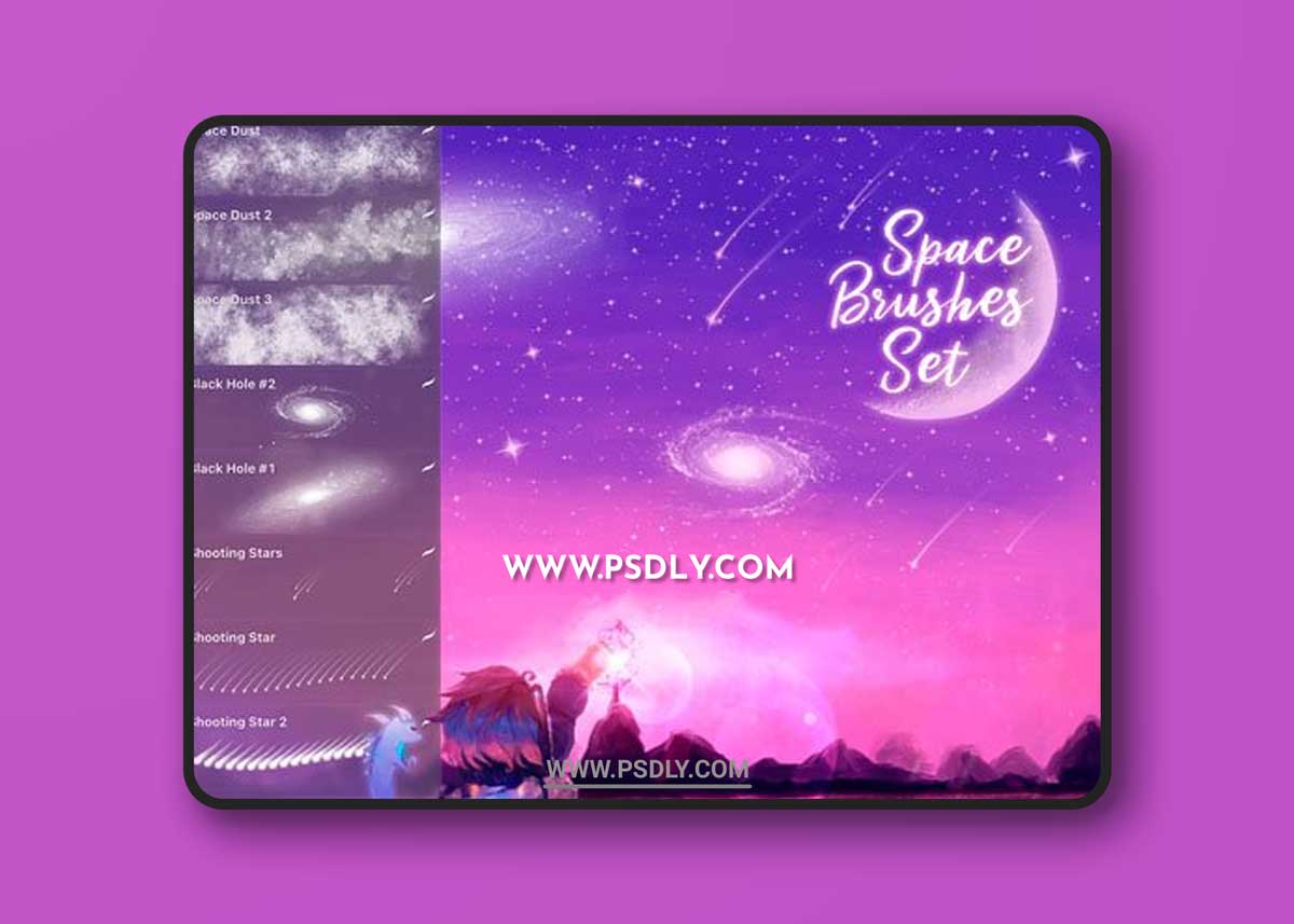 Space Brushes Set for Procreate