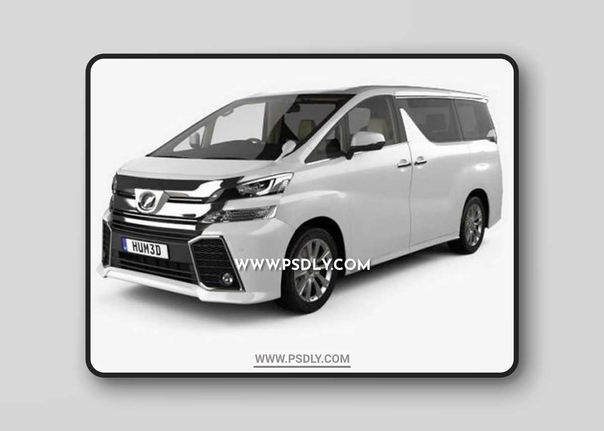 Toyota Vellfire Aero with HQ interior 2015 3D Models