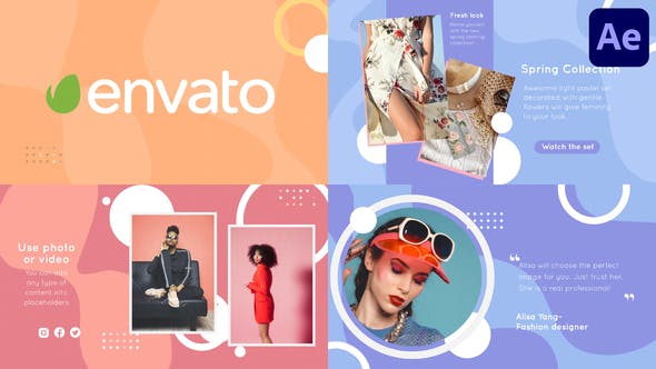 Videohive Fashion Liquid Slideshow | After Effects 34164886