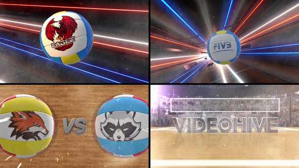 Videohive Volleyball Logo Reveal 34342259