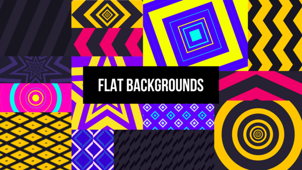 Videohive Flat Backgrounds 34463188
