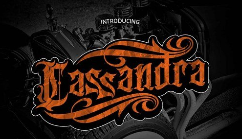 Cassandra - Tattoo Blackletter