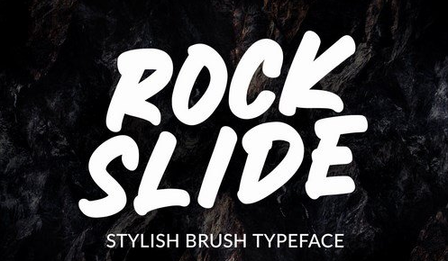 RockSlide - Stylish Brush Typeface Font