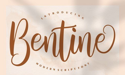 Bentine Modern Script Font