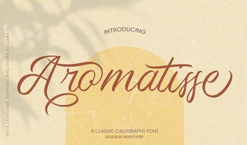 Aromatisse Classic Calligraphy Font