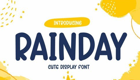 Rainday - Cute Display Font