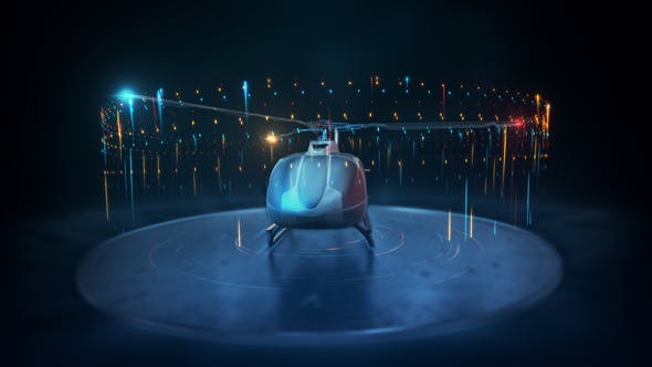 Videohive Helicopter Logo Intro 24440778