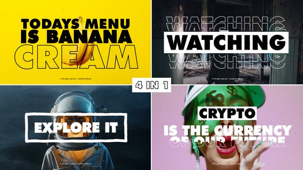 Videohive Typography Intro 33917099