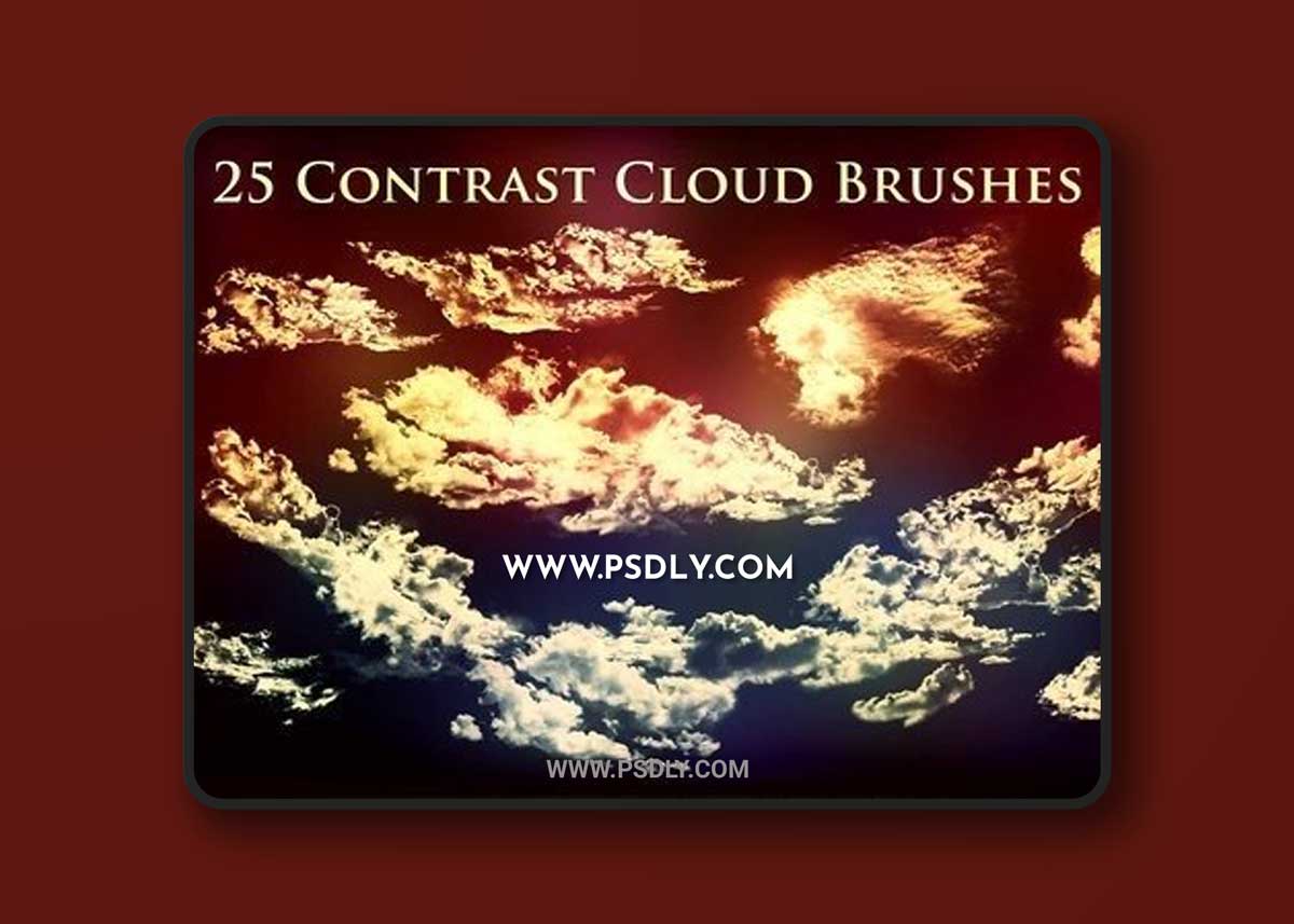 25 Contrast Cloud Brushes