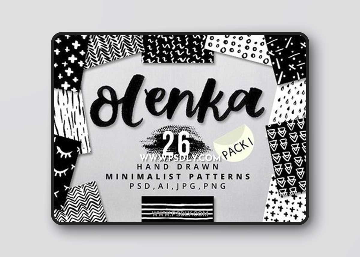 26 Hand Drawn Minimalist Patterns