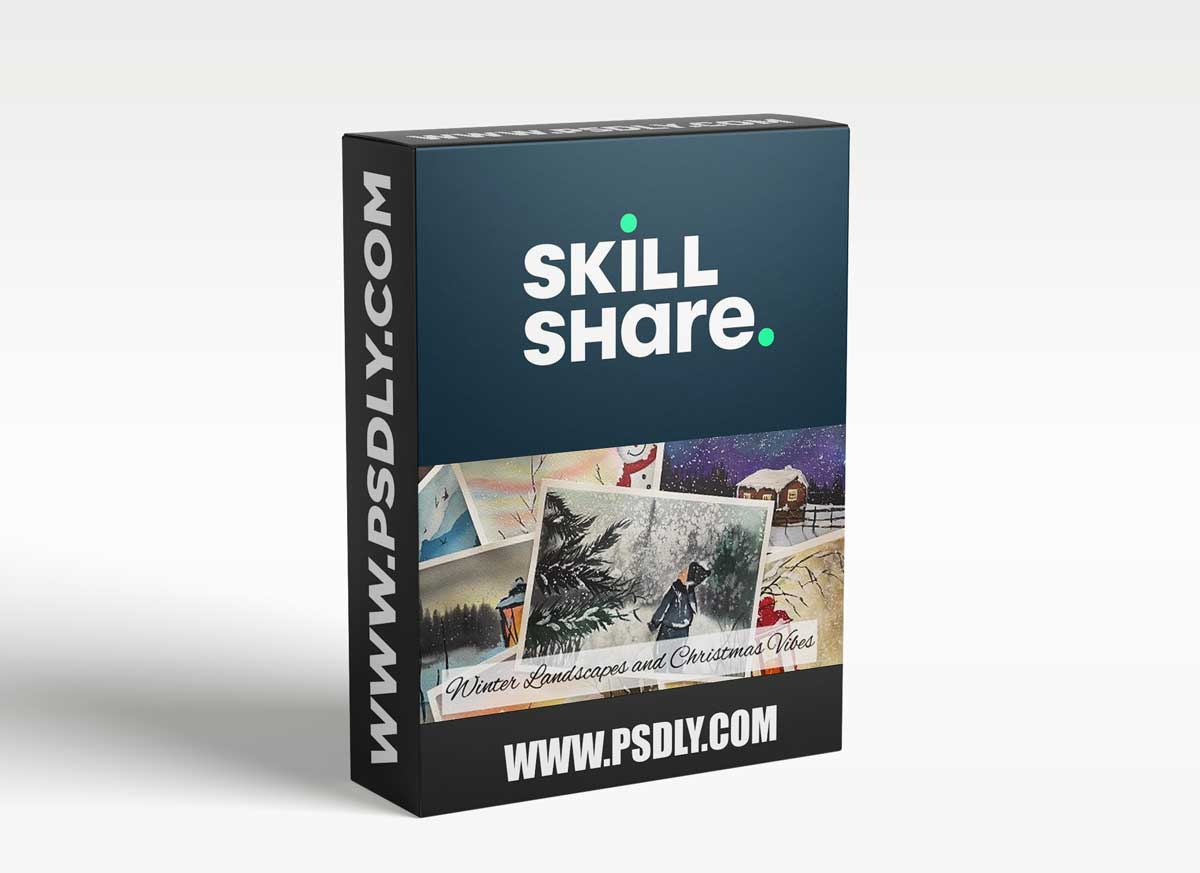 30 Day Watercolor Challenge - Winter Landscapes and Christmas Vibes.