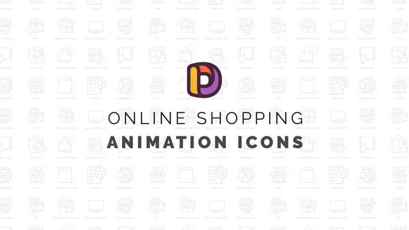 Videohive Online shopping - Animation Icons 34760723