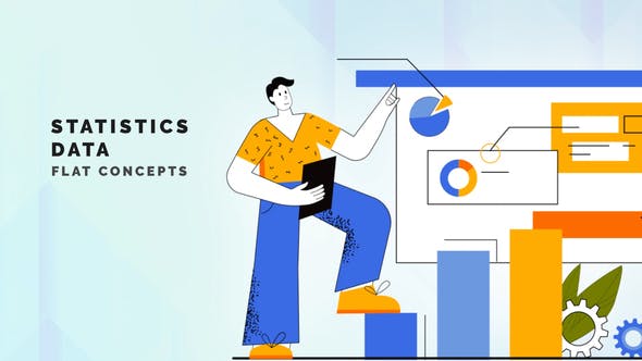 Videohive Statistics data - Flat Concept 33444674