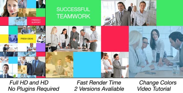 Videohive Simple Flat Intro 9747512